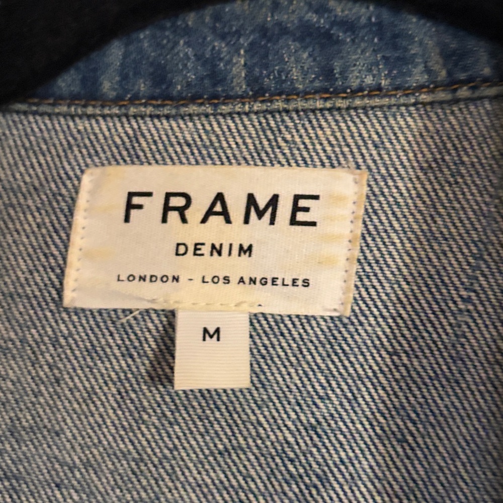 Frame Studded Denim Jacket sz M - Picture 12 of 15